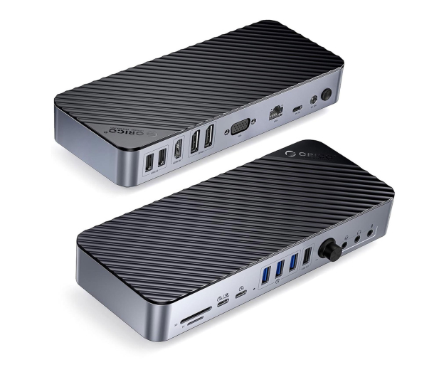 Orico USB-C 10 Gbps, 2x DP 4K, HDMI 4K, PD 60W, 6x USB-A, karty SD - 1500415 - zdjęcie 2